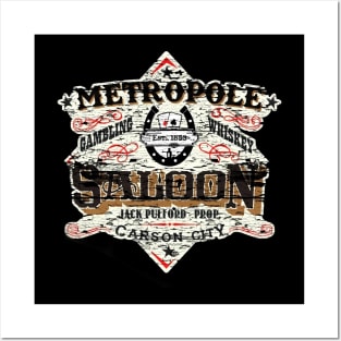 Metropole Saloon, distressed from The movie Shootist Posters and Art